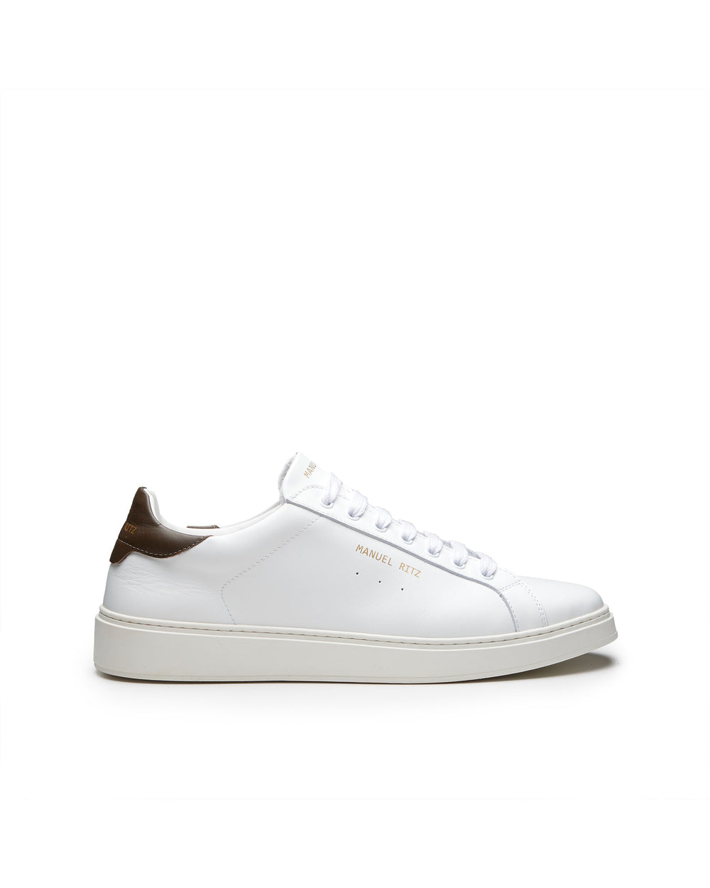 brown leather sneakers