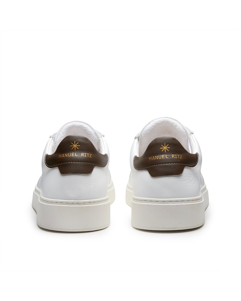 brown leather sneakers